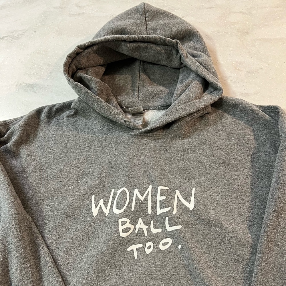 Women Ball Too Gilman Grey Unisex Hoodie 2XL
